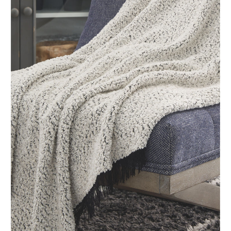 Leonita - Black/white - Throw (3/cs)-Washburn's Home Furnishings