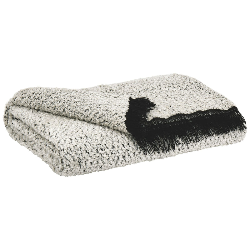 Leonita - Black/white - Throw (3/cs)-Washburn's Home Furnishings