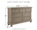 Lettner - Light Gray - Dresser - 7-drawers-Washburn's Home Furnishings
