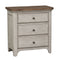 Liberty Farmhouse Reimagined - 3 Drawer Night Stand w/ Charging Station-Washburn's Home Furnishings