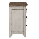 Farmhouse Reimagined - 3 Drawer Night Stand w/ Charging Station-Washburn's Home Furnishings