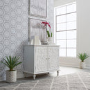 Liberty French Quarter 2 Door Accent Cabinet in Chalky White-Washburn's Home Furnishings