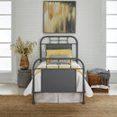 Vintage Series Full Metal Bed in Grey-Washburn's Home Furnishings