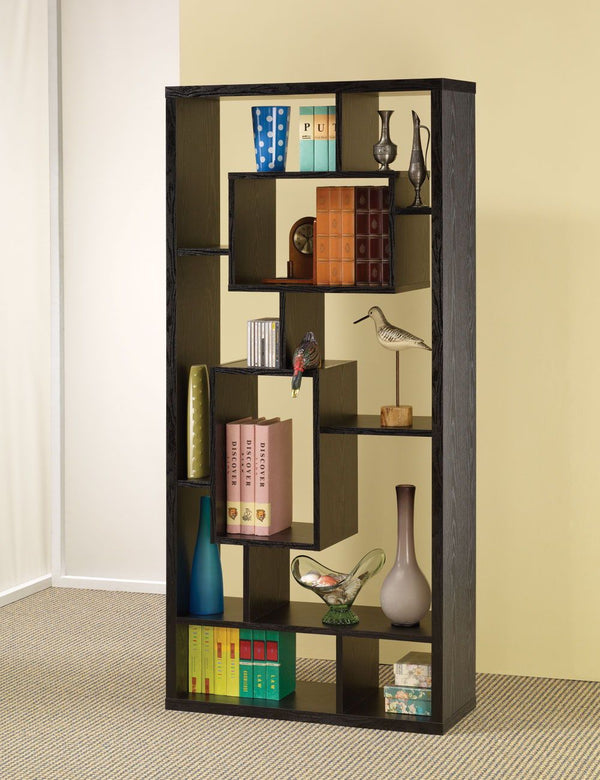 Linbrook - 10-shelf Bookcase - Black-Washburn's Home Furnishings