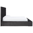 Lindenfield - Black - California King Upholstered Bed With Storage-Washburn's Home Furnishings