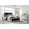 Lindenfield - Black/silver - California King Upholstered Bed-Washburn's Home Furnishings