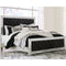 Lindenfield - Black/silver - King Upholstered Bed-Washburn's Home Furnishings