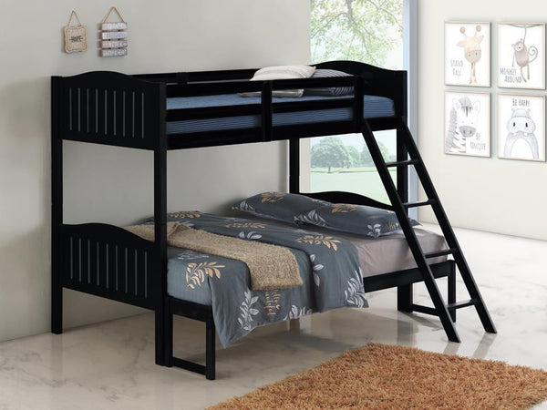 Littleton - Twin Over Full Bunk Bed - 64 - Wood - Black-Washburn's Home Furnishings