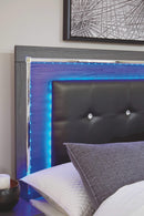 Lodanna - Gray - Full Uph Panel Headboard-Washburn's Home Furnishings
