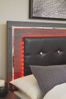 Lodanna - Gray - Full Uph Panel Headboard-Washburn's Home Furnishings