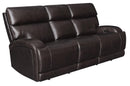 Longport - Power Sofa - Dark Brown-Washburn's Home Furnishings