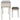 Lonnix - Silver Finish - Vanity/uph Stool (2/cn)-Washburn's Home Furnishings