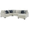 Lowder - Stone - Left Arm Facing Loveseat 4 Pc Sectional-Washburn's Home Furnishings