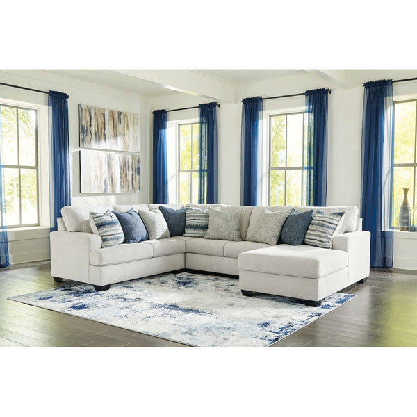 Lowder - Stone - Left Arm Facing Loveseat 4 Pc Sectional-Washburn's Home Furnishings