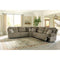 Lubec - Taupe - Left Arm Facing Power Recliner 5 Pc Sectional-Washburn's Home Furnishings
