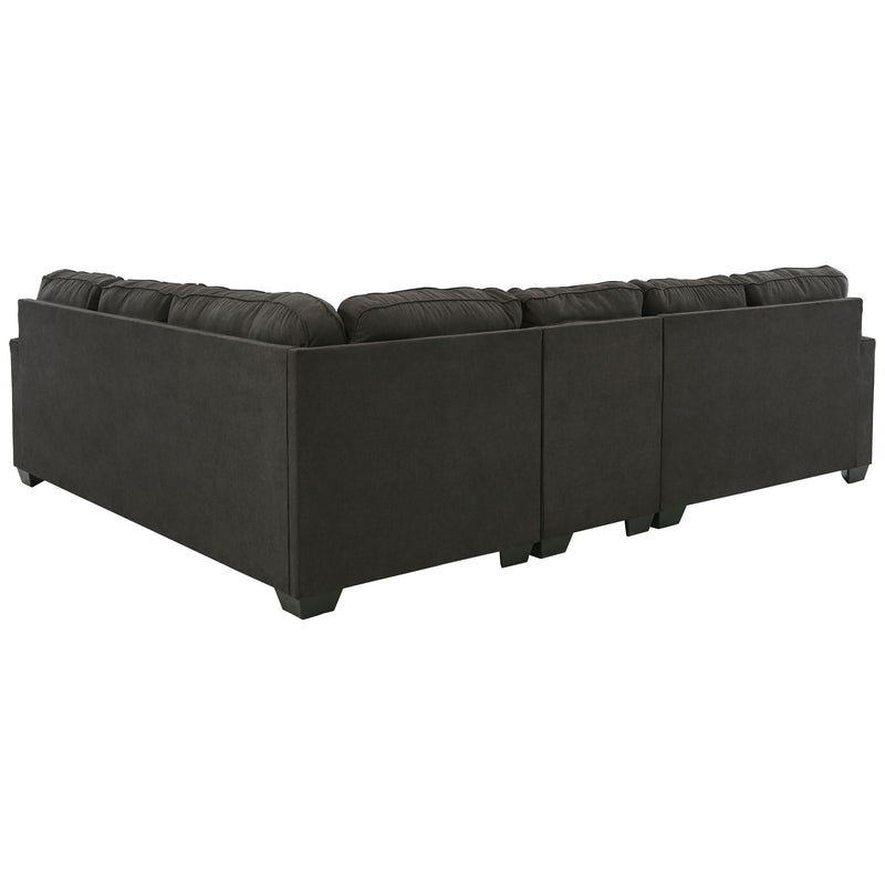 Lucina - Charcoal - Left Arm Facing Loveseat 3 Pc Sectional-Washburn's Home Furnishings