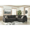 Lucina - Charcoal - Left Arm Facing Loveseat 3 Pc Sectional-Washburn's Home Furnishings