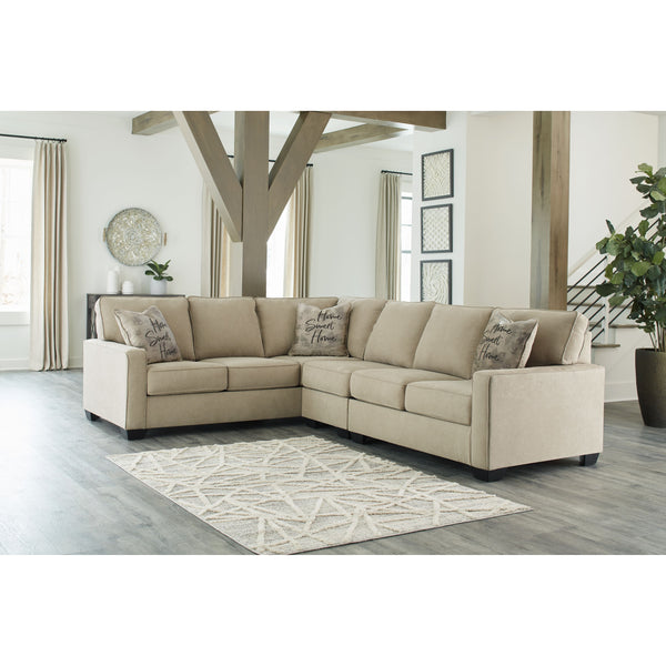 Lucina - Quartz - Left Arm Facing Sofa 3 Pc Sectional-Washburn's Home Furnishings