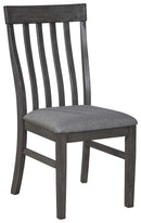 Luvoni - Dark Charcoal Gray - Dining Chair (set Of 2)-Washburn's Home Furnishings