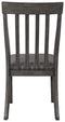 Luvoni - Dark Charcoal Gray - Dining Uph Side Chair (2/cn)-Washburn's Home Furnishings