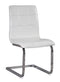 Madanere - White/chrome Finish - Dining Uph Side Chair (4/cn)-Washburn's Home Furnishings