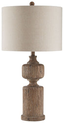 Madelief - Brown - Poly Table Lamp (1/cn)-Washburn's Home Furnishings