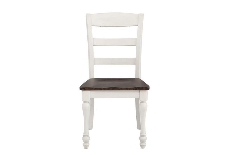 Madelyn - Ladder Back Side Chair - White-Washburn's Home Furnishings