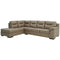 Maderla - Pebble - Left Arm Facing Chaise 2 Pc Sectional-Washburn's Home Furnishings