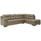 Maderla - Pebble - Left Arm Facing Sofa 2 Pc Sectional-Washburn's Home Furnishings