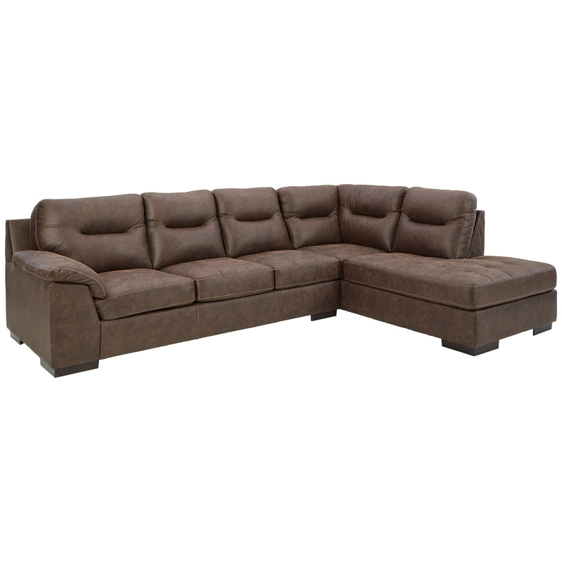 Maderla - Walnut - Left Arm Facing Sofa 2 Pc Sectional-Washburn's Home Furnishings