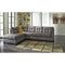 Maier - Charcoal - Left Arm Facing Chaise Sleeper Sectional-Washburn's Home Furnishings