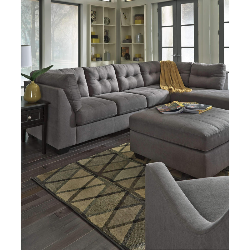 Maier - Gray Dark - Laf Sofa & Raf Chaise Sectional-Washburn's Home Furnishings