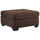 Maier - Walnut - Oversized Accent Ottoman-Washburn's Home Furnishings