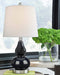 Makana - Navy - Glass Table Lamp (1/cn)-Washburn's Home Furnishings