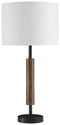 Maliny - Black/brown - Wood Table Lamp (2/cn)-Washburn's Home Furnishings