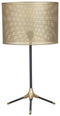 Mance - Gray/brass Finish - Metal Table Lamp (1/cn)-Washburn's Home Furnishings