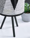 Manu - White/black - Metal Table Lamp (1/cn)-Washburn's Home Furnishings