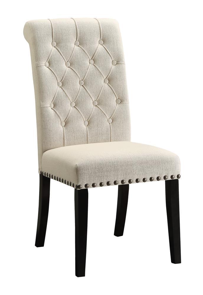 Mapleton - Tufted Back Upholstered Side Chair - White-Washburn's Home Furnishings