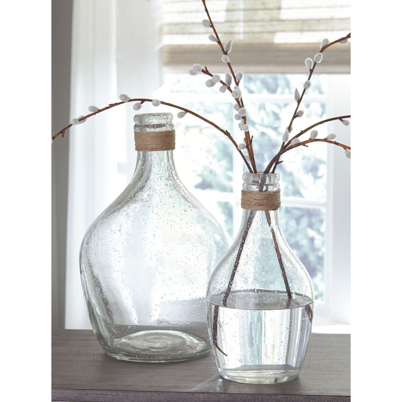 Marcin - Clear - Vase Set (2/cn)-Washburn's Home Furnishings