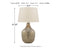 Mari - Gray/gold Finish - Glass Table Lamp (1/cn)-Washburn's Home Furnishings