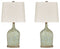 Maribeth - Sage - Paper Table Lamp (2/cn)-Washburn's Home Furnishings