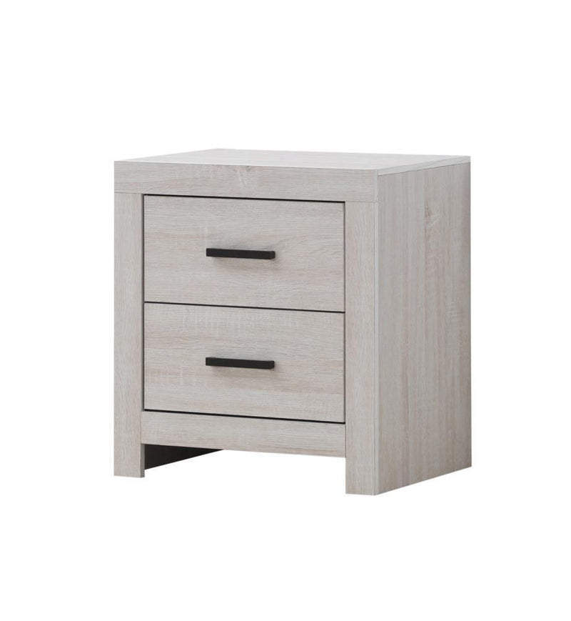 Marion - 2-drawer Nightstand Coastal - White-Washburn's Home Furnishings