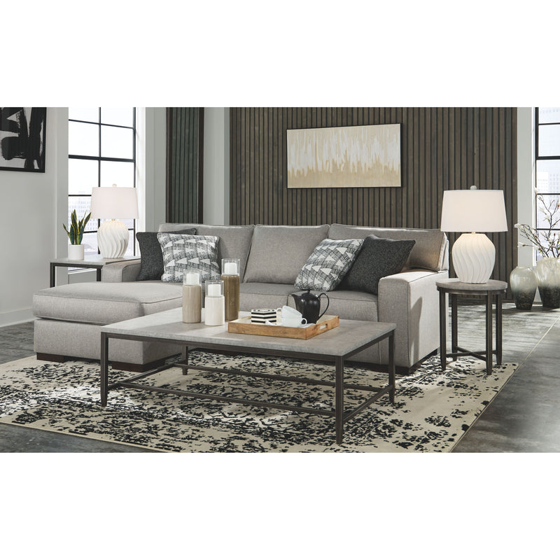 Marsing Nuvella - Slate - Left Arm Facing Chaise 2 Pc Sectional-Washburn's Home Furnishings