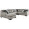 Marsing Nuvella - Slate - Left Arm Facing Chaise 4 Pc Sectional-Washburn's Home Furnishings