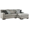 Marsing Nuvella - Slate - Left Arm Facing Loveseat 2 Pc Sectional-Washburn's Home Furnishings