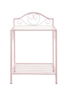 Massi - 1-shelf Nightstand With Glass Top - Pink-Washburn's Home Furnishings