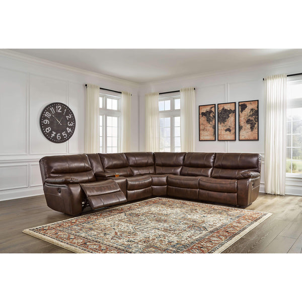 Mayall - Chocolate - Left Arm Facing Power Recliner 6 Pc Sectional-Washburn's Home Furnishings