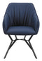 Mayer - Dining Chair - Blue-Washburn's Home Furnishings