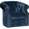 Mayo 8220F Series Swivel Chair in Striato Ink w/ Nickel Nail Heads-Washburn's Home Furnishings