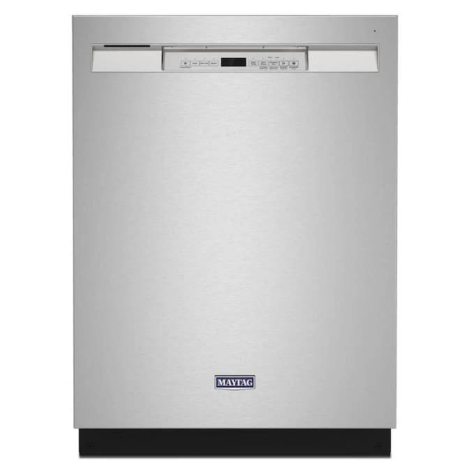 Maytag Stainless Steel Tub Dishwasher with Dual Power Filtration in Fingerprint Resistant Stainless Steel-Washburn's Home Furnishings
